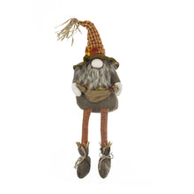 Load image into Gallery viewer, Sitting Gnome With Maple Leaf, For Holiday Harvest Festival Fall Festival & Thanksgiving Table Decorations (Set of 2) - Orange Multi