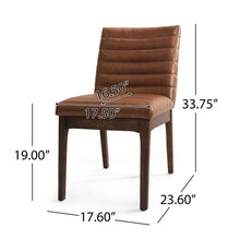 Load image into Gallery viewer, Upholstered Dining Chairs With Rubber Legs (Set of 2)