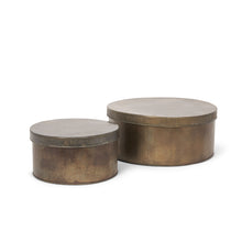 Load image into Gallery viewer, Decorative Boxes (Set of 2) - Antiqued Gold
