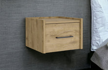 Load image into Gallery viewer, 10" One Drawer Faux Wood Nightstand - Light Brown