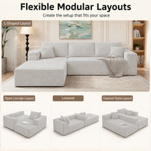 Load image into Gallery viewer, Modern L-Shaped Sectional Sofa With Left Facing Chaise
