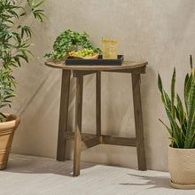 Load image into Gallery viewer, Outdoor Half Round Folding Acacia Wood Bistro Table