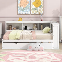 Load image into Gallery viewer, Daybed With Trundle, Storage Cabinets, USB Ports
