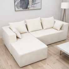 Load image into Gallery viewer, Modular Corner Sofa With Soft Fabric