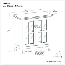 Load image into Gallery viewer, Artisan - Handcrafted Low Storage Cabinet