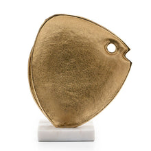 Load image into Gallery viewer, Marble Fishes Tabletop Sculpture - Gold / White