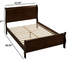 Load image into Gallery viewer, Louis Phillipe Sleigh Bed