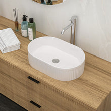 Load image into Gallery viewer, Vessel Oval Bathroom Sink - White