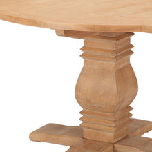 Load image into Gallery viewer, Solid Wood Pedestal Base Top Dining Table - Brown