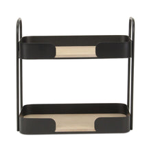 Load image into Gallery viewer, Two Tier Etagere Bookcase - Brown