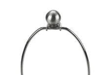 Load image into Gallery viewer, 28" White and Silver Ceramic Round Table Lamp With Cream Drum Shade
