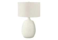 Load image into Gallery viewer, 26" Cream Gourd Table Lamp With Cream Drum Shade