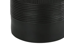 Load image into Gallery viewer, 24" Black Cylinder Table Lamp With Ivory Drum Shade