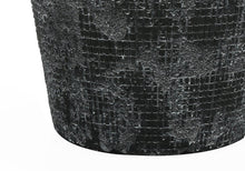 Load image into Gallery viewer, 24" Black Ceramic Round Table Lamp With Black Drum Shade