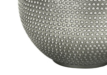 Load image into Gallery viewer, 19" Gray Round Table Lamp With Ivory Drum Shade