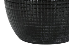 Load image into Gallery viewer, 26" Black Ceramic Urn Table Lamp With Ivory Drum Shade
