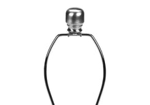 Load image into Gallery viewer, 26" Black Ceramic Urn Table Lamp With Ivory Drum Shade