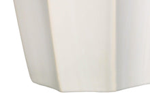 Load image into Gallery viewer, 27" Cream Ceramic Geometric Table Lamp With Cream Drum Shade