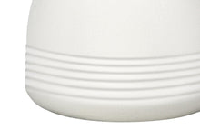 Load image into Gallery viewer, 17" Cream Ceramic Round Table Lamp With Cream Drum Shade