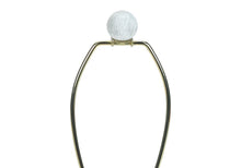 Load image into Gallery viewer, 28" Cream Geometric Table Lamp With Cream Drum Shade