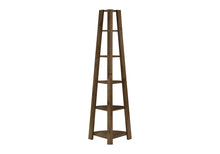Load image into Gallery viewer, Five Tier Corner Bookcase - Dark Brown