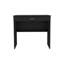 Load image into Gallery viewer, 32" Black Wood Computer Desk With Drawer
