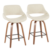 Load image into Gallery viewer, Fabrico - Mid-Century Modern, Counter Stool (Set of 2)