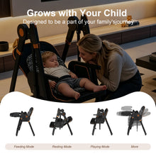 Load image into Gallery viewer, Convertible Baby High Chair To Rocker With 5 Point Harness