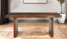 Load image into Gallery viewer, 74" Solid Wood Dining Table - Dark Brown