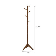 Load image into Gallery viewer, 6 Hook Coat Rack With Rotating Top