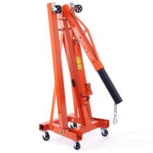 Load image into Gallery viewer, Hydraulic Engine Hoist With Lever, 2 Ton Capacity, Foldable Design For Auto Repair - Orange