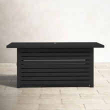 Load image into Gallery viewer, Casselton - Propane / Gas Outdoor Fire Pit Table With Lid - Black