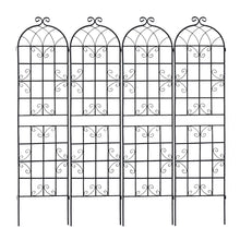 Load image into Gallery viewer, Metal Garden Rustproof Trellis For Climbing Plants Outdoor Flower Support