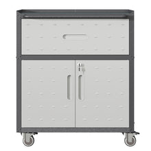 Load image into Gallery viewer, Sturdy And Durable Metal Tool Cabinet For Garage With Wheels Mobile Heavy Duty Storage Cabinet With 1 Drawer And 2 Locking Doors