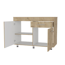 Load image into Gallery viewer, Console Accent Cabinet With Three Shelves And One Drawer - Natural