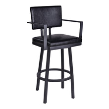 Load image into Gallery viewer, 40" Swivel Counter Height Bar Chair - Black