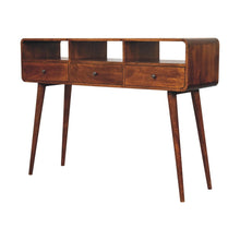 Load image into Gallery viewer, Triple Curved Console Table - Brown