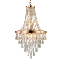 Load image into Gallery viewer, Eleven Light Metal Chandelier With Gold Shades - Gold