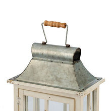 Load image into Gallery viewer, Wooden Candle Lantern Decorative, Hurricane Lantern Holder Decor For Indoor Outdoor, Home Garden Wedding - Ivory