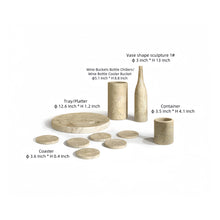Load image into Gallery viewer, 10 Pieces Luxury Natural Marble Dining Room Accessories Set