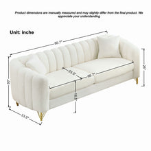 Load image into Gallery viewer, Tufted Oversized Sofa For Living Spaces - Beige