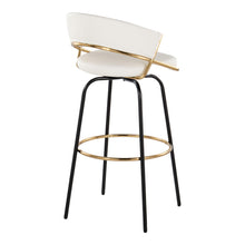 Load image into Gallery viewer, Jie - Fixed Height Contemporary Barstool With Swivel Round Footrest (Set of 2)