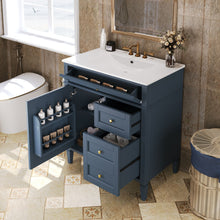 Load image into Gallery viewer, Bathroom Vanity With Top Sink, 2 Drawers & Tip Out Drawer