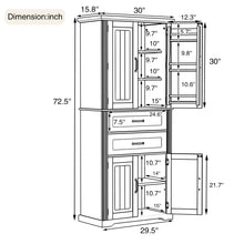 Load image into Gallery viewer, Multi Functional Storage Cabinet With Adjustable Shelves, 2 Drawers, Door Shelves