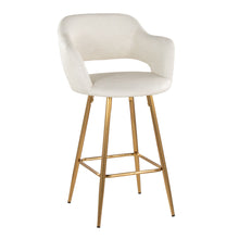 Load image into Gallery viewer, Margarite - Contemporary Fixed Height Counter Stool With Footrest (Set of 2) With Square