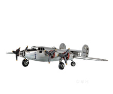 Load image into Gallery viewer, c1940 B-24 Liberator Bomber Sculpture - Silver