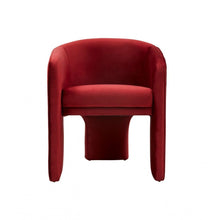 Load image into Gallery viewer, Contemporary Velvet Three Legged Chair - Dark Burnt Orange