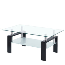 Load image into Gallery viewer, Luxury Modern Tempered Glass Coffee Table With 2 Layers