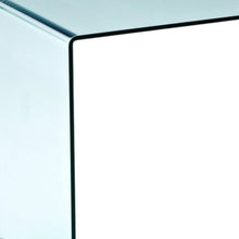 Load image into Gallery viewer, 43" Clear Glass Computer Desk