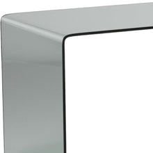 Load image into Gallery viewer, 50" Clear Glass Computer Desk